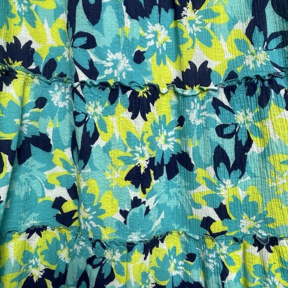 Lark Lane Women's Multicolor Floral Pull On Lined Skirt - Size M - Picture 3 of 9